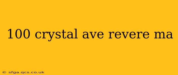 100 crystal ave revere ma