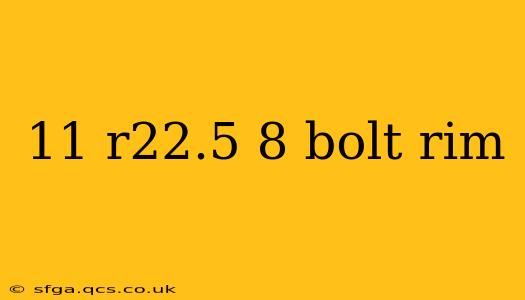 11 r22.5 8 bolt rim