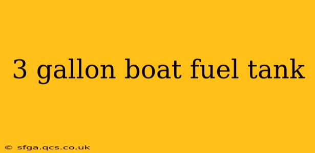 3 gallon boat fuel tank