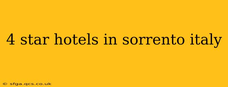 4 star hotels in sorrento italy