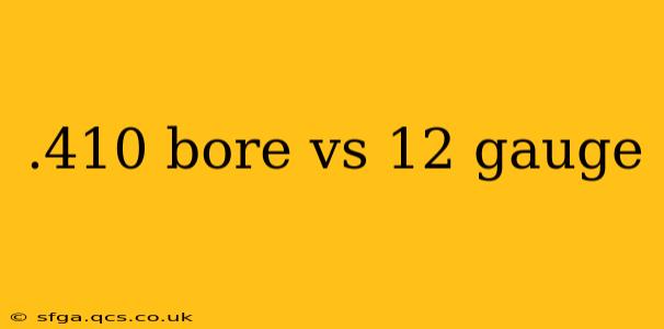 .410 bore vs 12 gauge