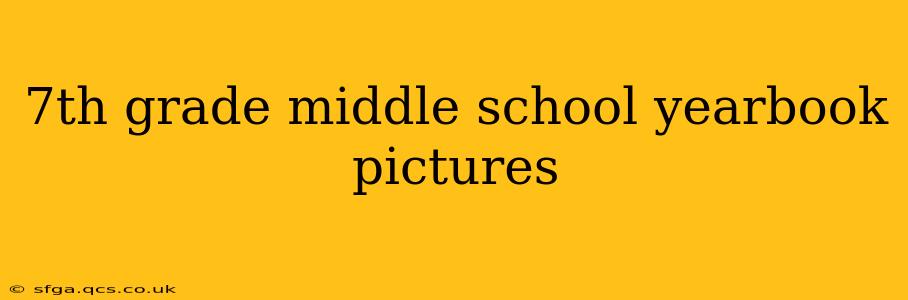 7th grade middle school yearbook pictures
