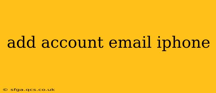 add account email iphone