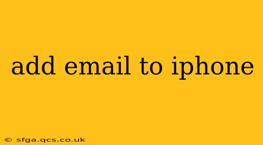 add email to iphone
