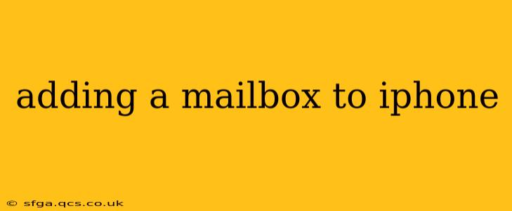 adding a mailbox to iphone