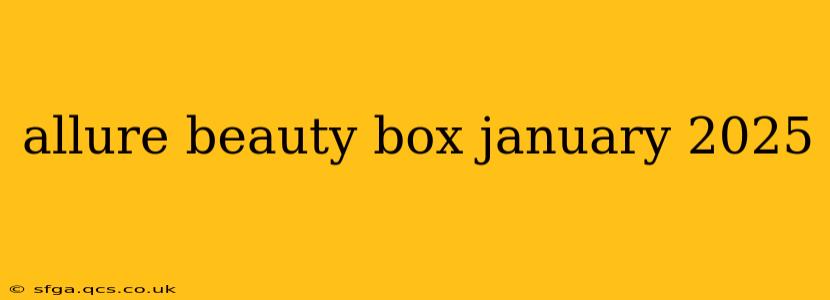 allure beauty box january 2025