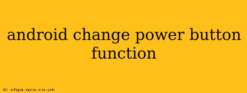 android change power button function