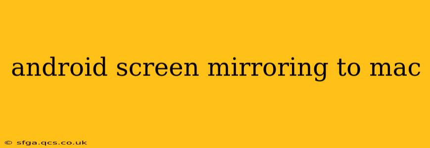 android screen mirroring to mac