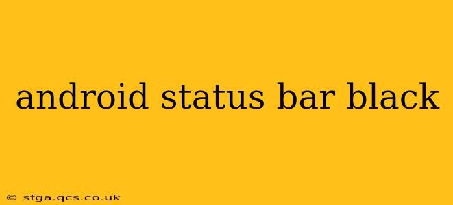 android status bar black
