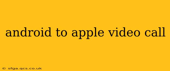 android to apple video call