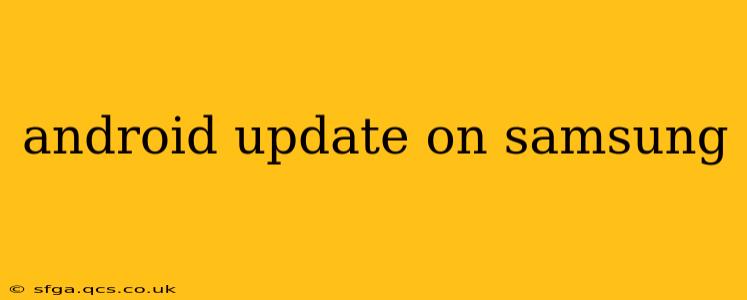 android update on samsung