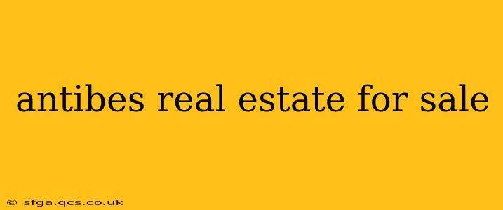 antibes real estate for sale