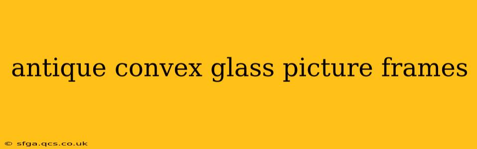 antique convex glass picture frames