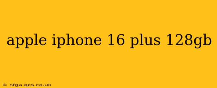 apple iphone 16 plus 128gb