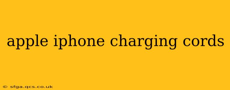 apple iphone charging cords