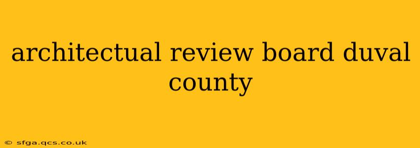 architectual review board duval county