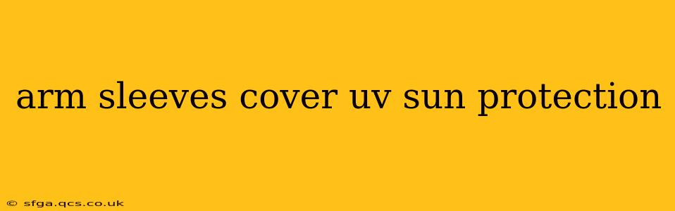arm sleeves cover uv sun protection
