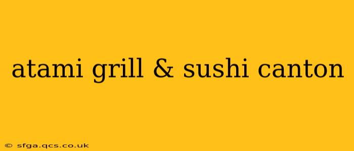 atami grill & sushi canton