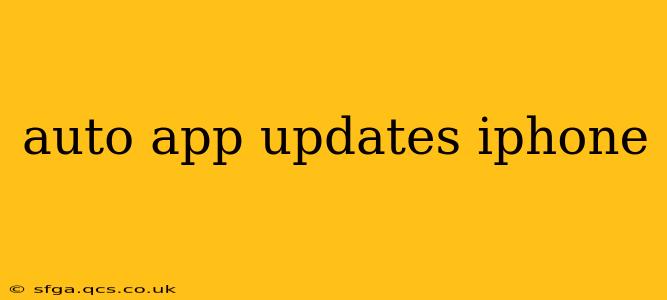 auto app updates iphone