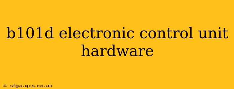 b101d electronic control unit hardware