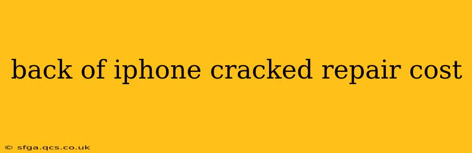 back of iphone cracked repair cost