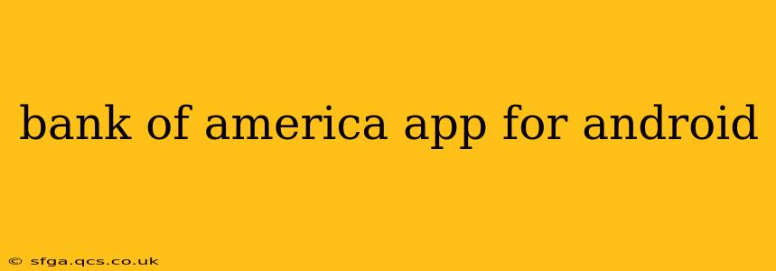 bank of america app for android