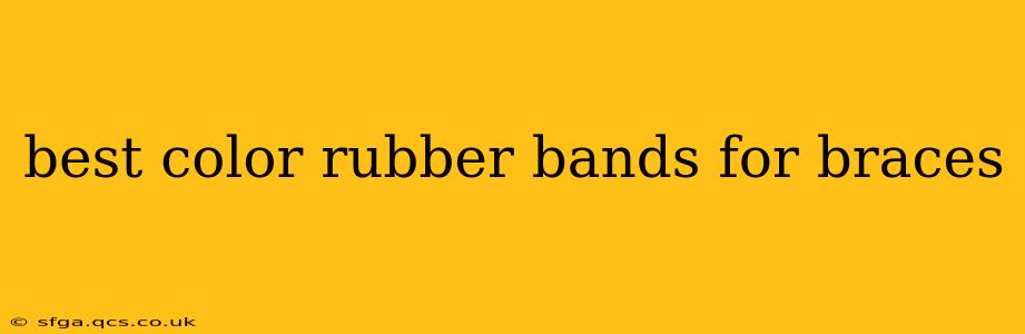 best color rubber bands for braces