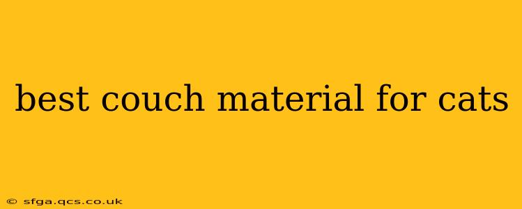 best couch material for cats
