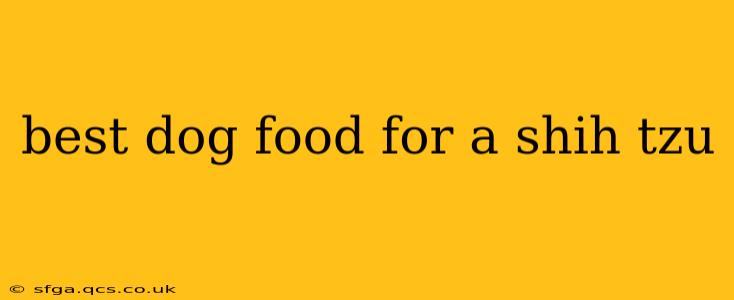 best dog food for a shih tzu