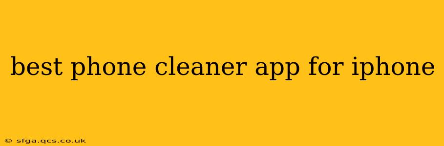 best phone cleaner app for iphone