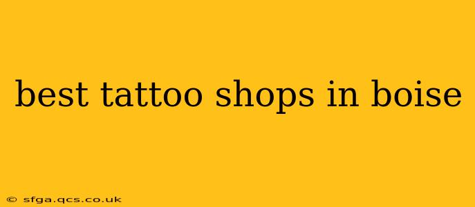 best tattoo shops in boise