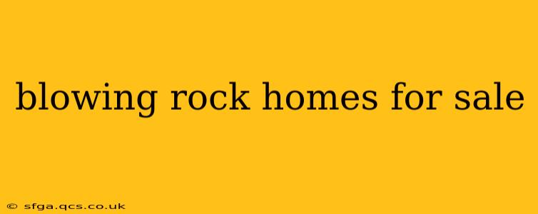 blowing rock homes for sale