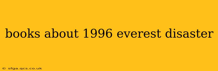 books about 1996 everest disaster