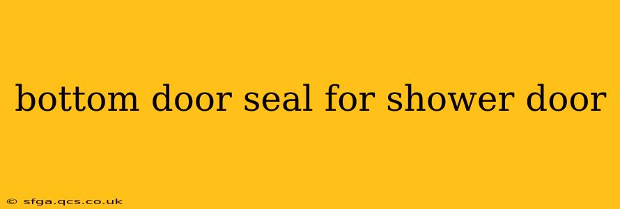 bottom door seal for shower door