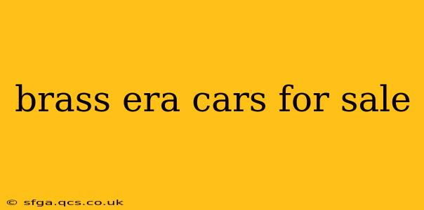 brass era cars for sale