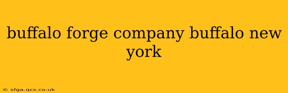 buffalo forge company buffalo new york