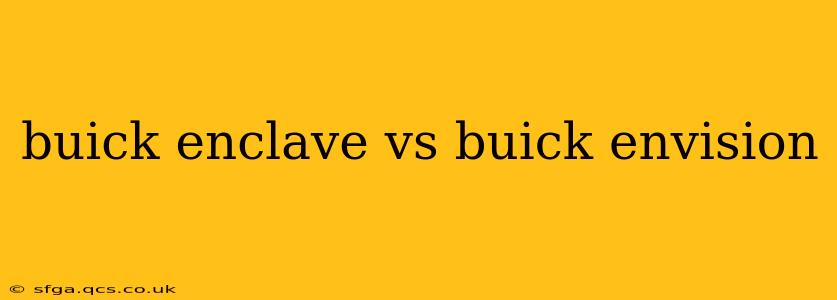 buick enclave vs buick envision