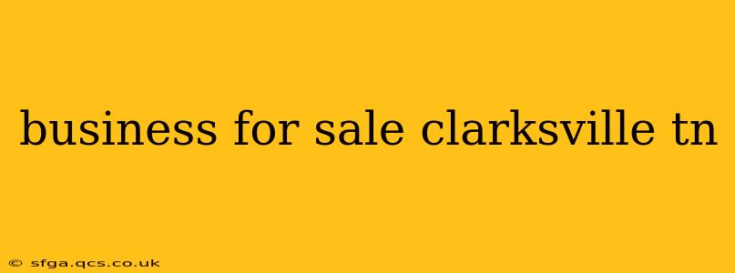 business for sale clarksville tn