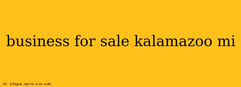 business for sale kalamazoo mi