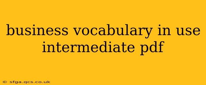 business vocabulary in use intermediate pdf
