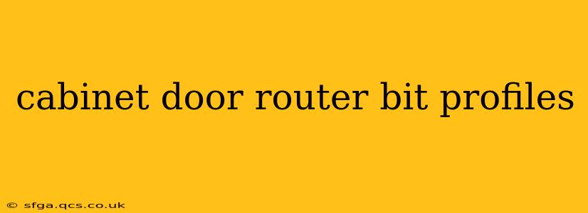 cabinet door router bit profiles