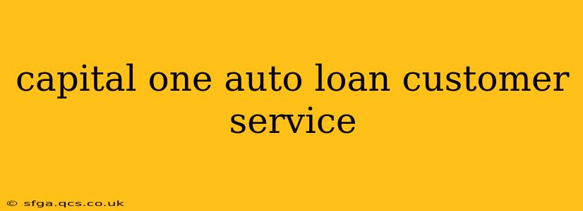 capital one auto loan customer service