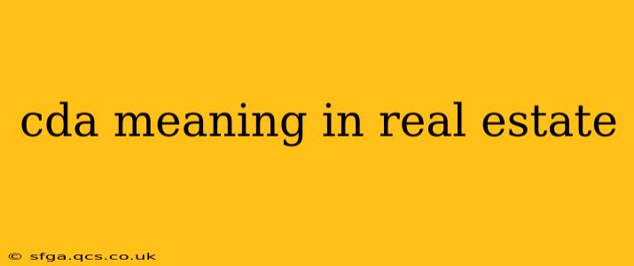 cda meaning in real estate