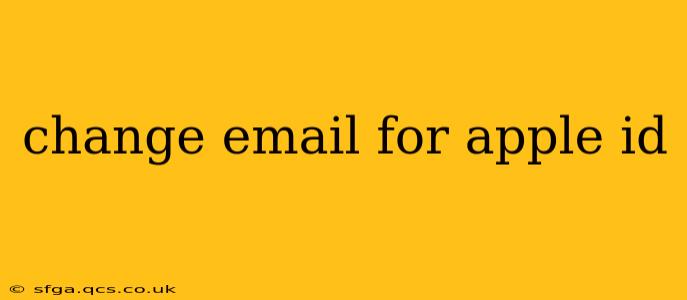 change email for apple id