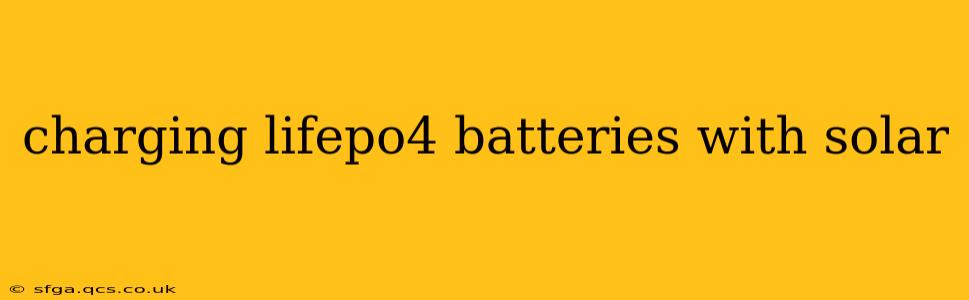 charging lifepo4 batteries with solar