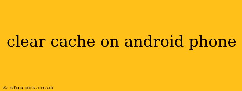 clear cache on android phone