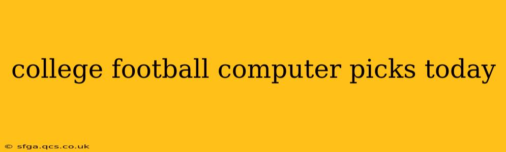college football computer picks today