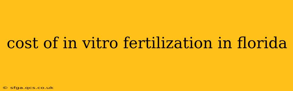 cost of in vitro fertilization in florida