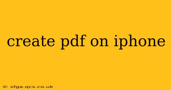 create pdf on iphone