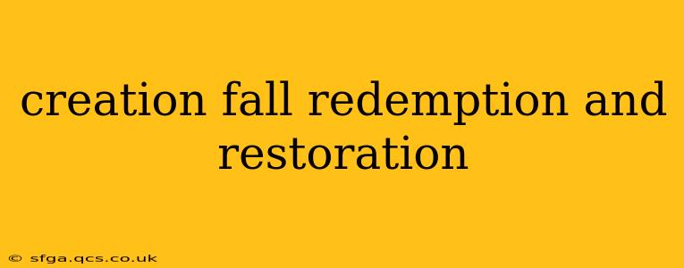 creation fall redemption and restoration